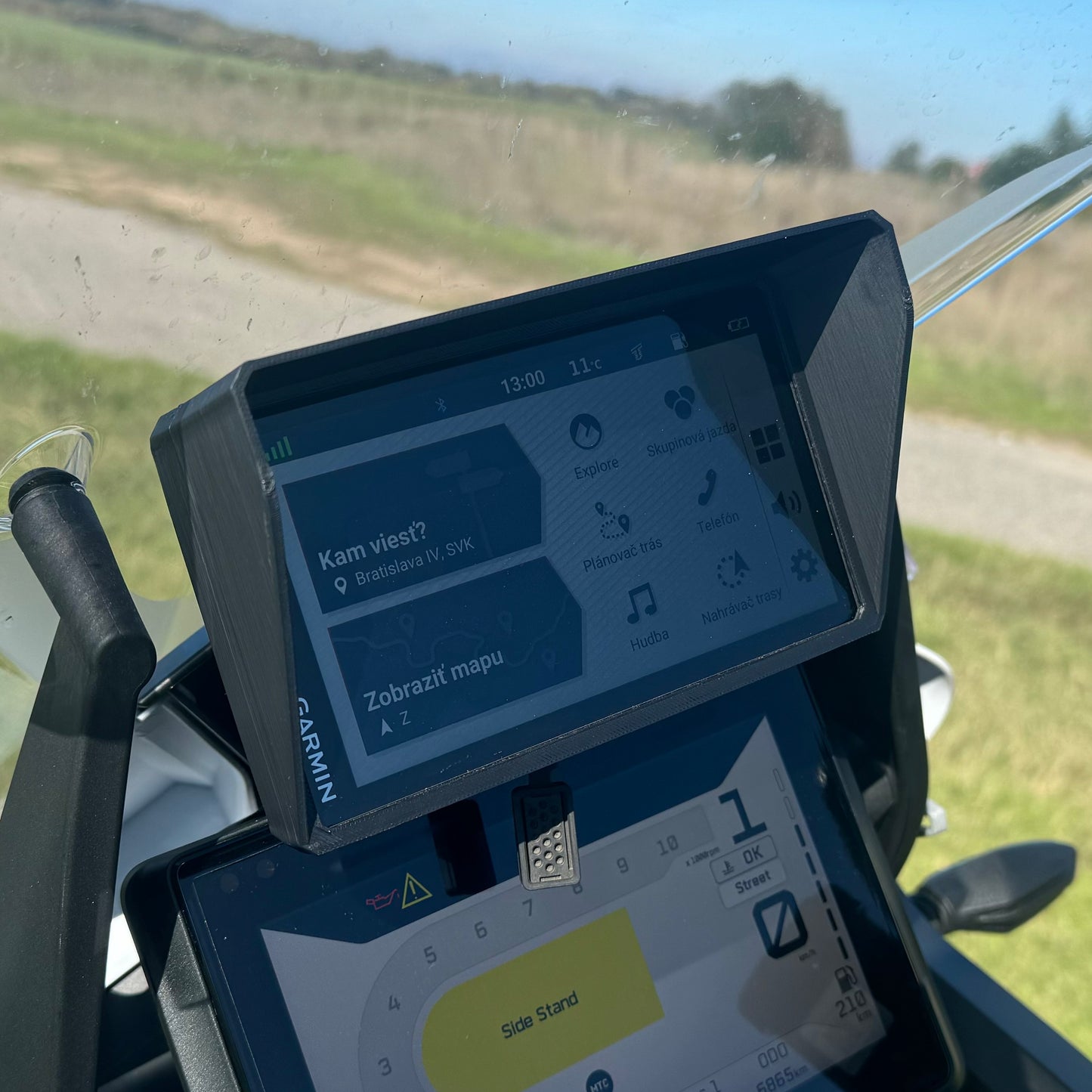 Slnečná clona Tienidlo pre Garmin Zumo XT/XT2